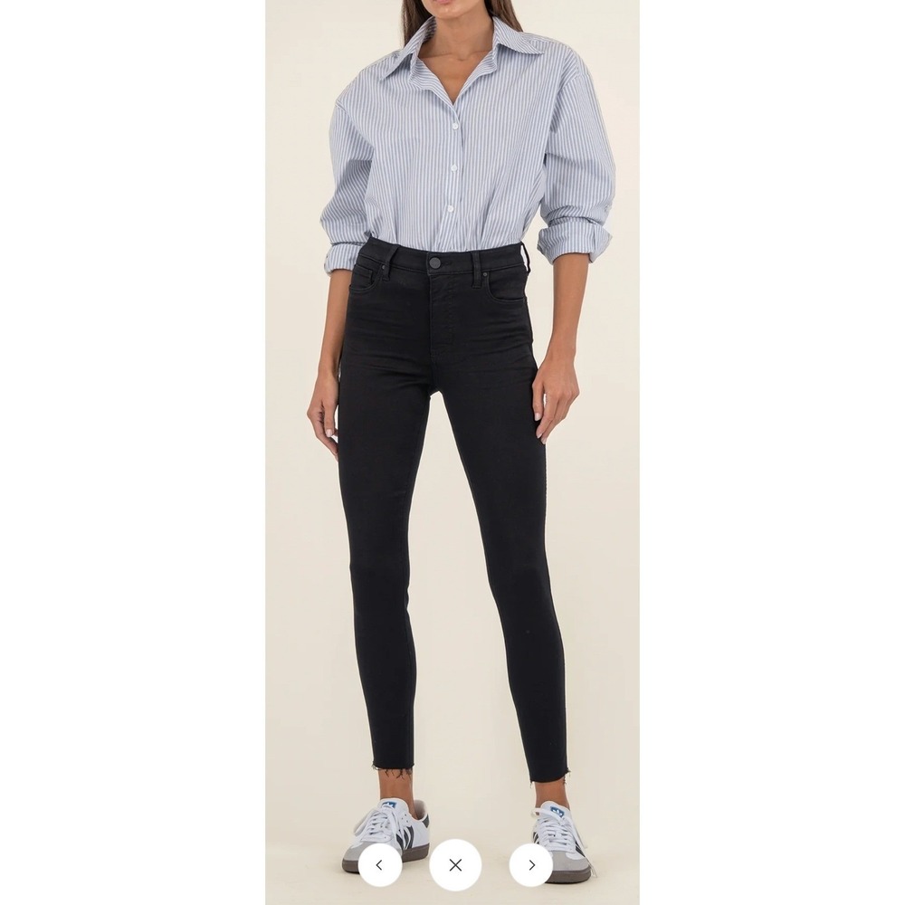 KUT From The Kloth‎ Donna High Rise Skinny Ankle Pants Black Size 6